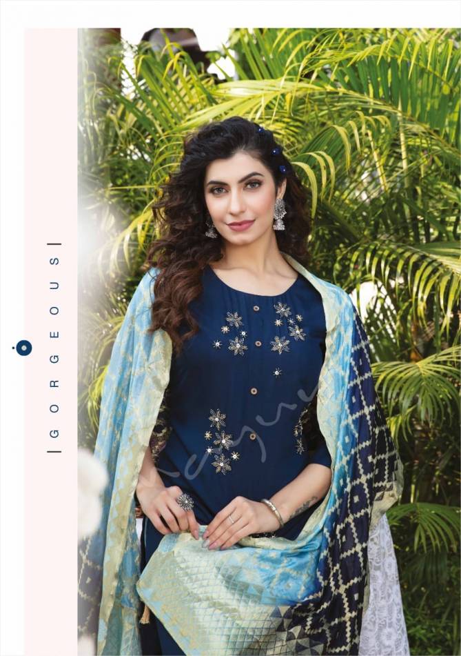 Mayur Rimjhim New Exclusive Wear Modal Silk Ready Made Salwar Suit Collection